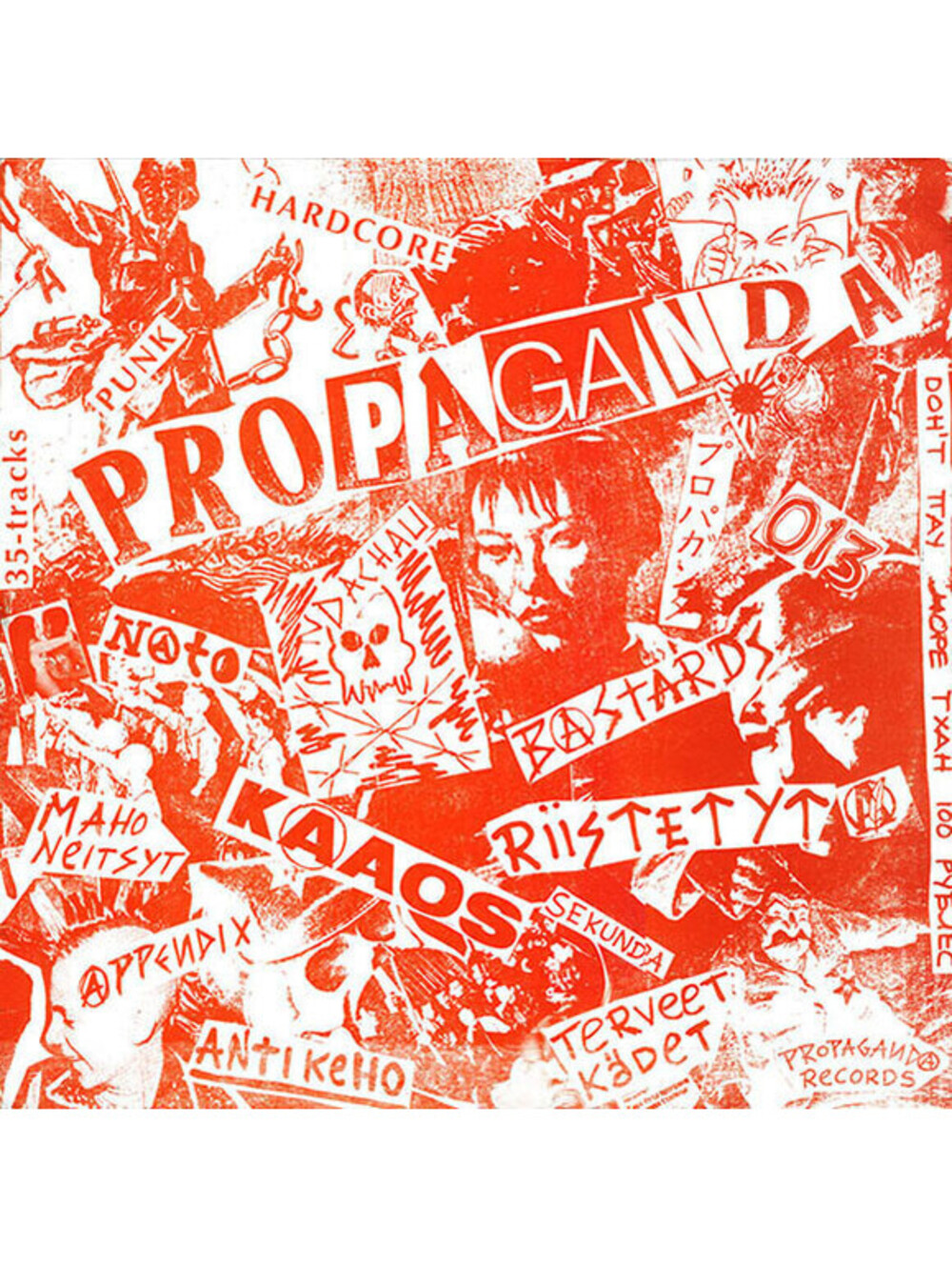 RUSSIA BOMBS FINLAND - PROPAGANDA RECORDS VINYL RECORD LP punk, appendix, kaaos